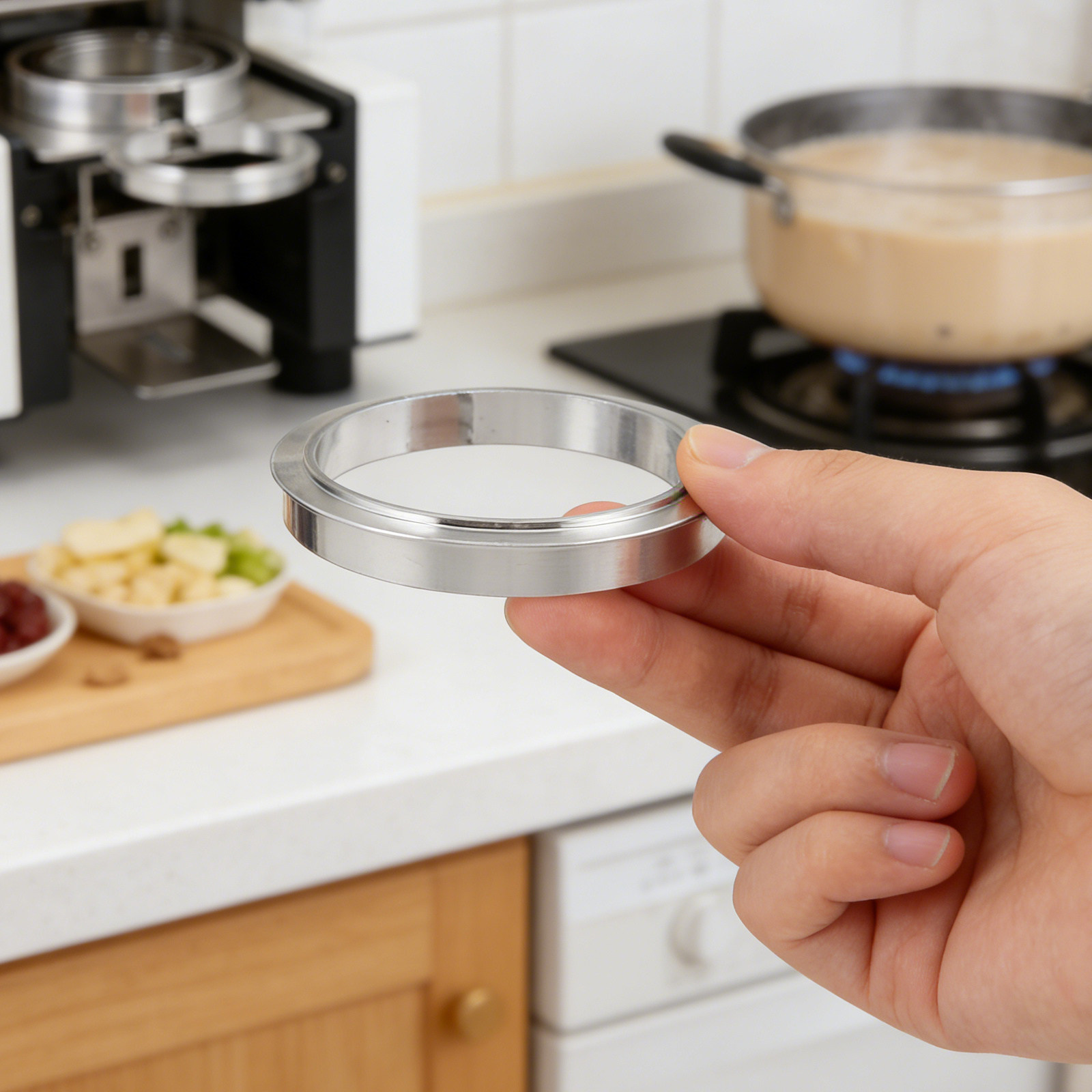 Kitchen Job - Manual Milk Tea Sealer Ring Aluminum