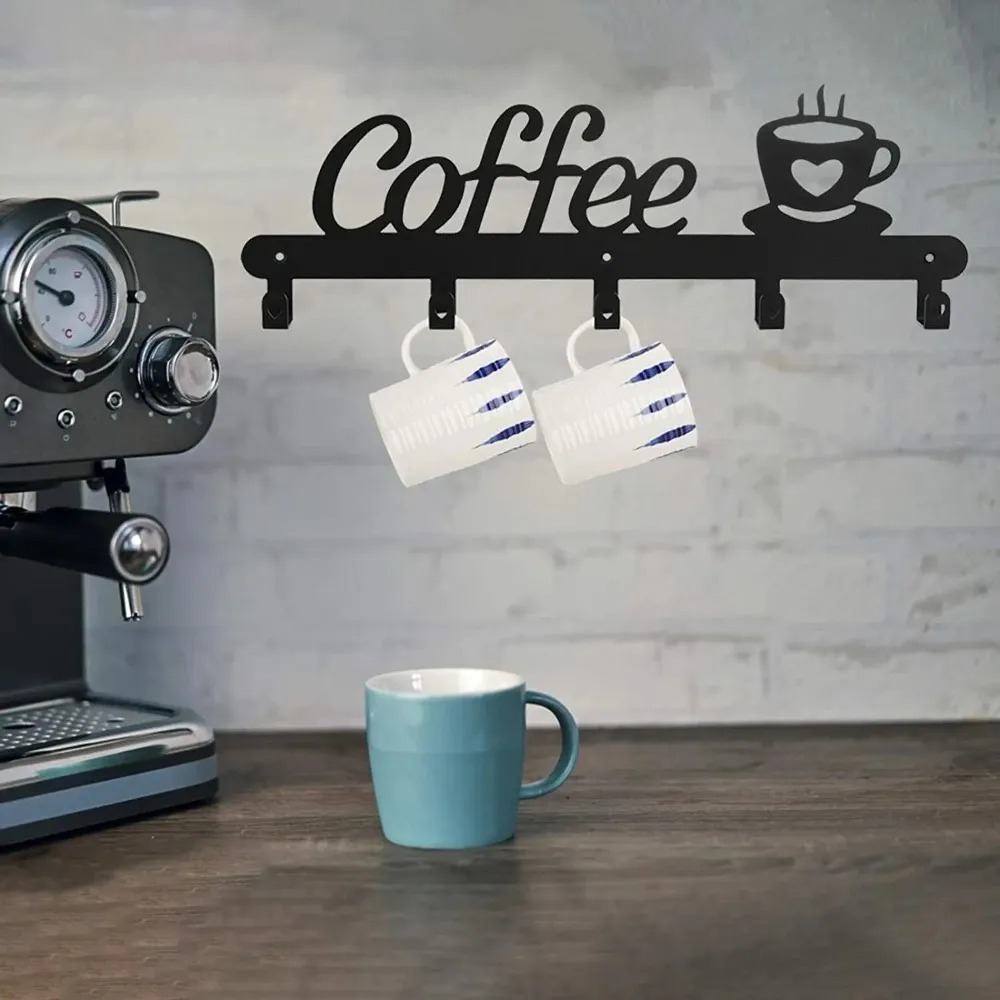 Metal Wall Mounted Coffee Mug  - Kitchen Baking Gifts 评论和价格