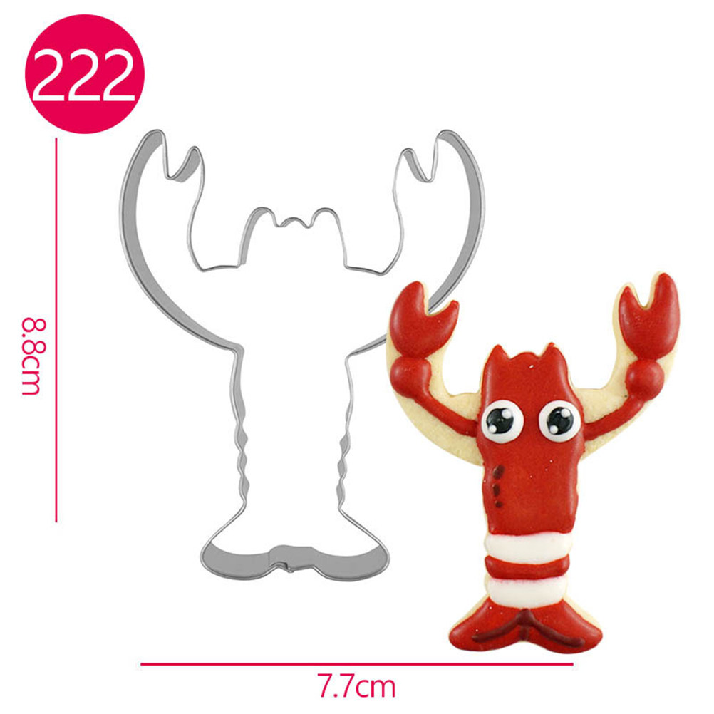 4pcs Lobster Shape Cookie Cutt - Kitchen Bakery 评论和价格