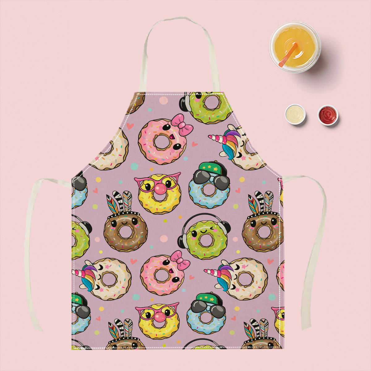 1pc Cute Cartoon Donut Apron F - Kitchen Baking Ideas 评论和价格