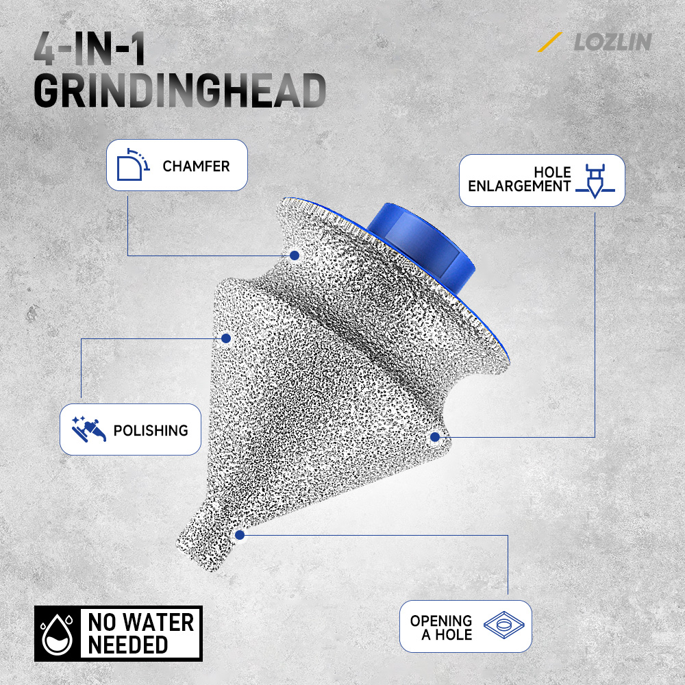LOZLIN M14 Thread Brazing Edge - Rolling Pin Marble 评论和价格