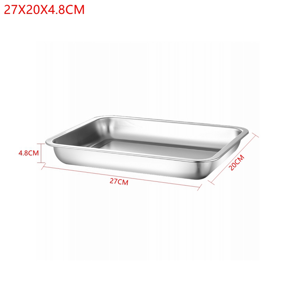 1PCS Stainless Steel Food Deep - Kitchen Baking Pan Storage 评论和价格
