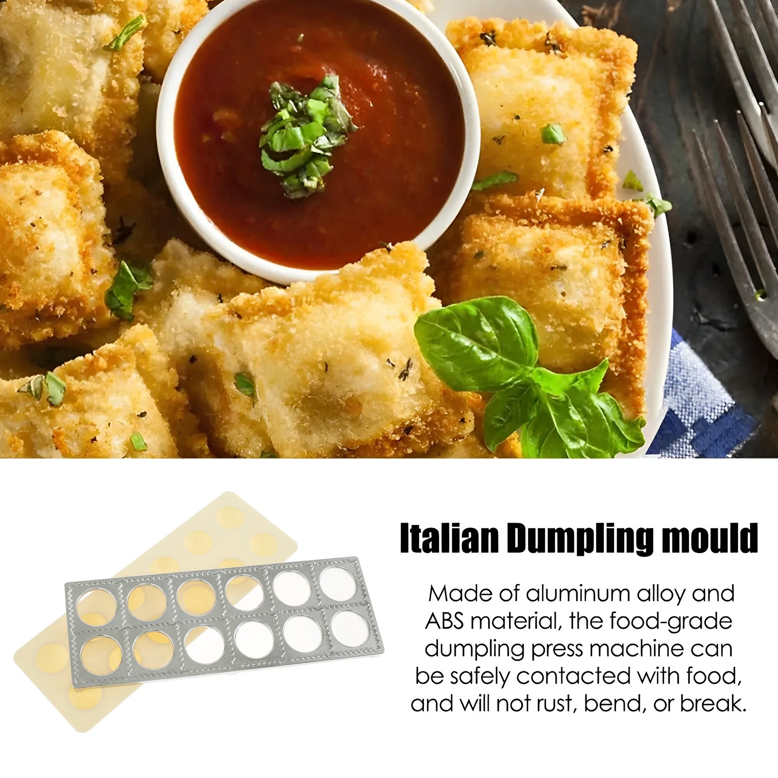 Dumpling Mold 12 Holes Ravioli - Kitchen Job 评论和价格