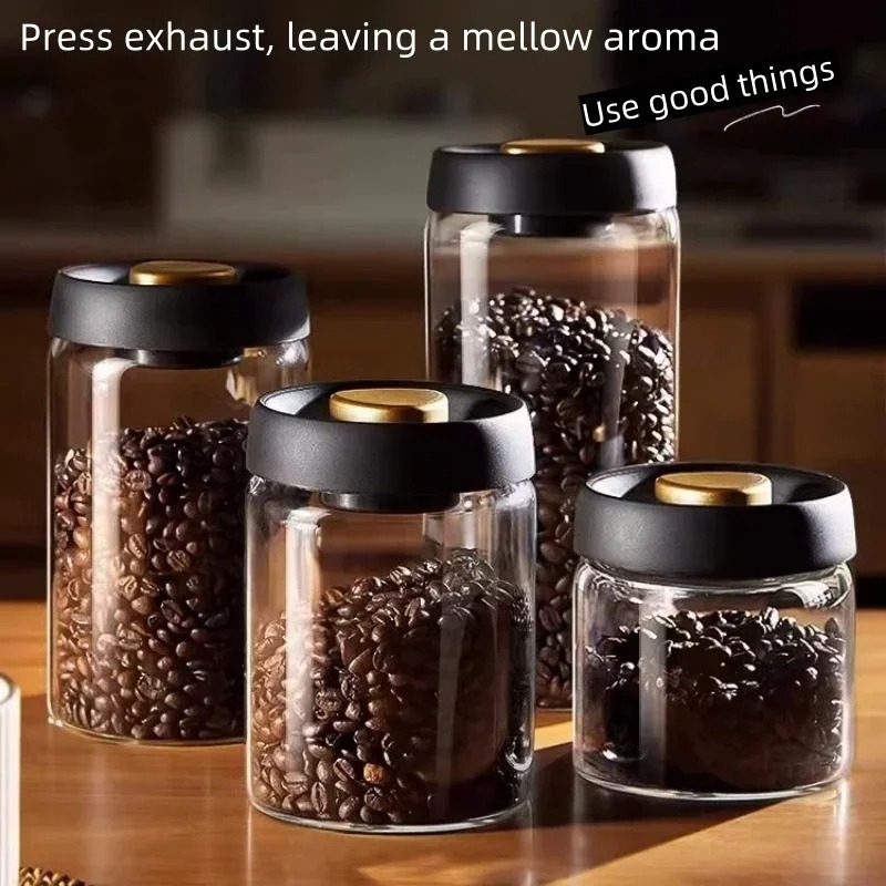 Manual Vacuum Sealed Coffee Ja - Kitchen Job 评论和价格