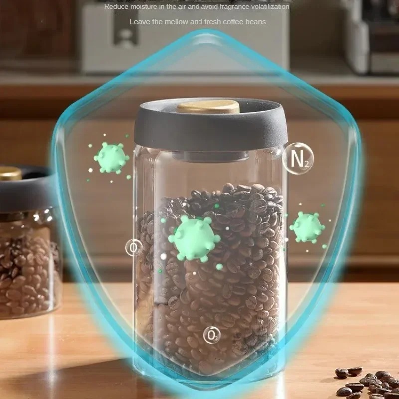 Manual Vacuum Sealed Coffee Ja - Kitchen Job 评论和价格