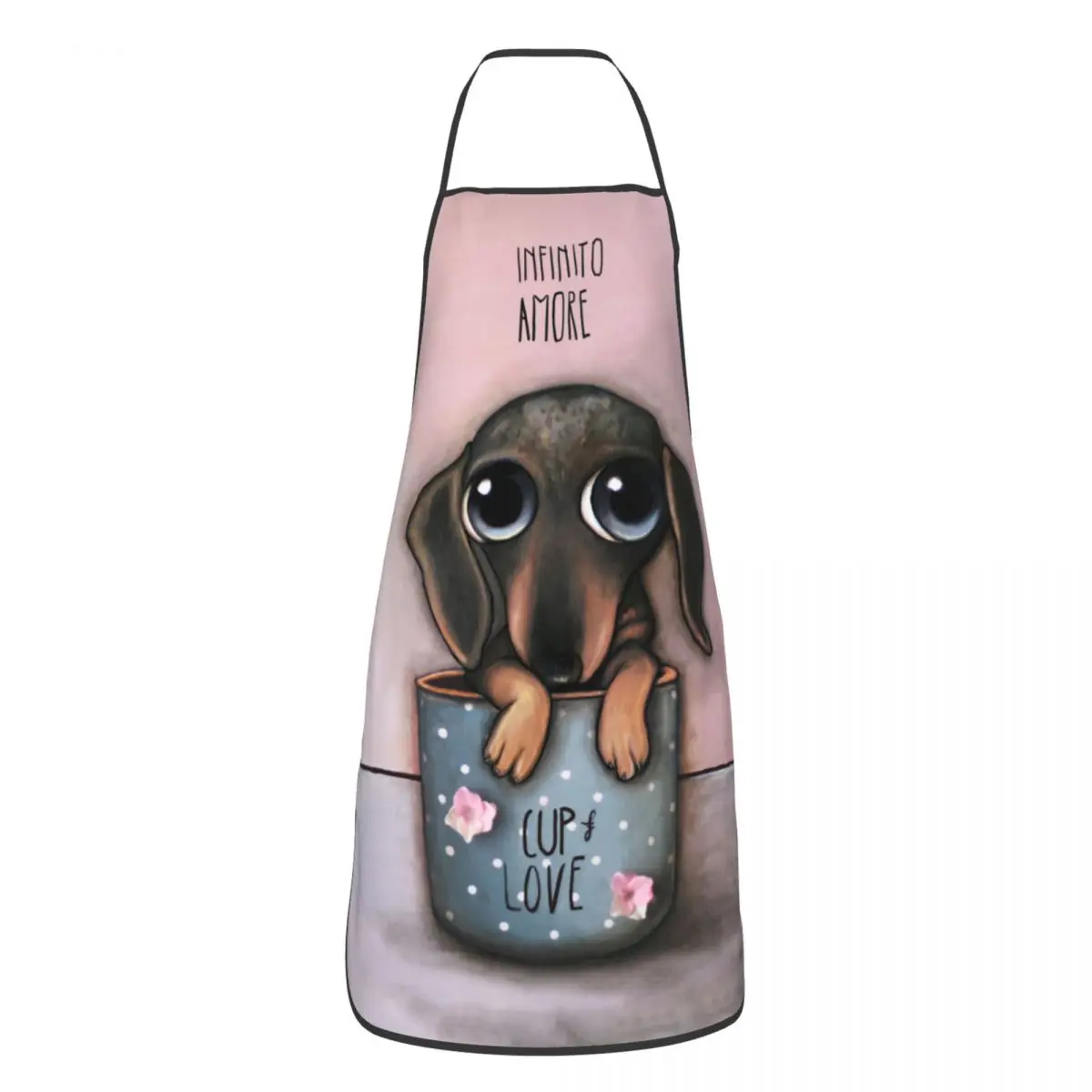 Dachshund Cup Love Aprons for  - Kitchen Baking Cloth 评论和价格