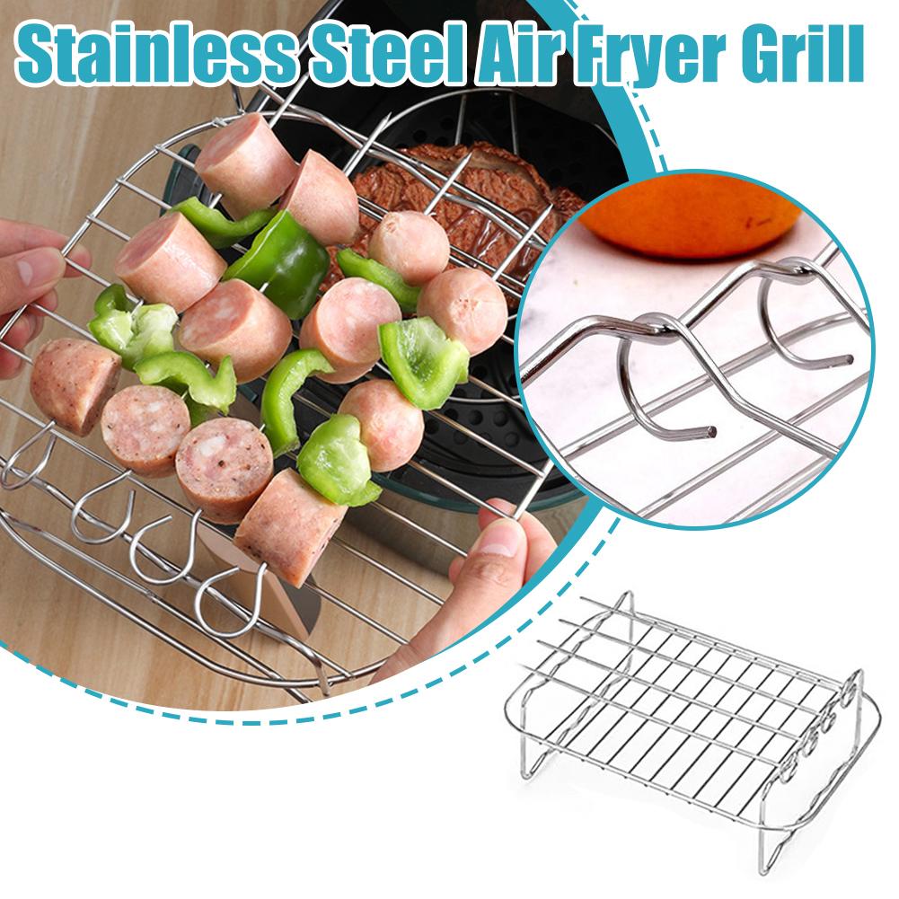 Stainless Steel Air Fryer Bask - Kitchen Baking Tray Rack 评论和价格