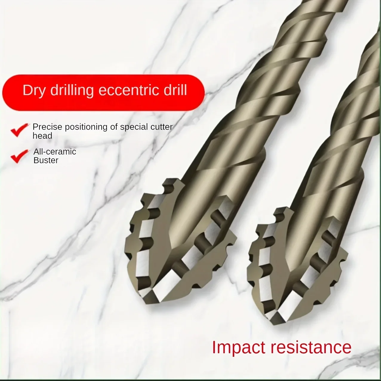 4-Flute Carbide Drill Bit Set  - Rolling Pin Marble 评论和价格