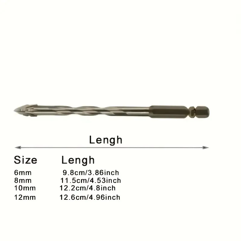 4-Flute Carbide Drill Bit Set  - Rolling Pin Marble 评论和价格