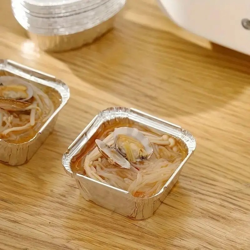 20/40Pcs Square Disposable Alu - Kitchen Baking Pan Storage 评论和价格