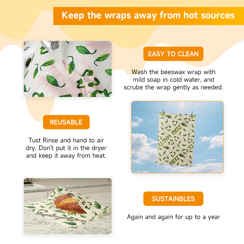 3 Pieces of Beeswax Preservati - Kitchen Baking Cloth 评论和价格