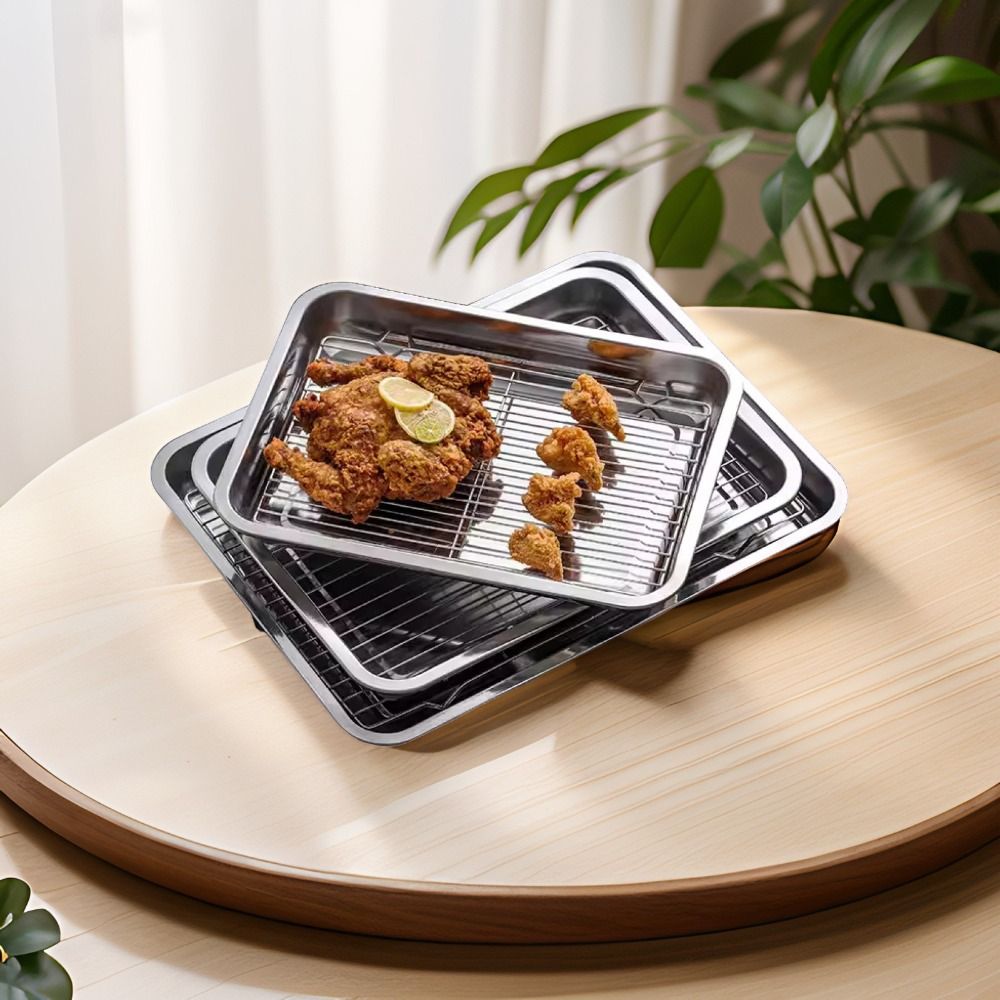 Portable Non-Stick Stainless S - Kitchen Baking Tray Rack 评论和价格