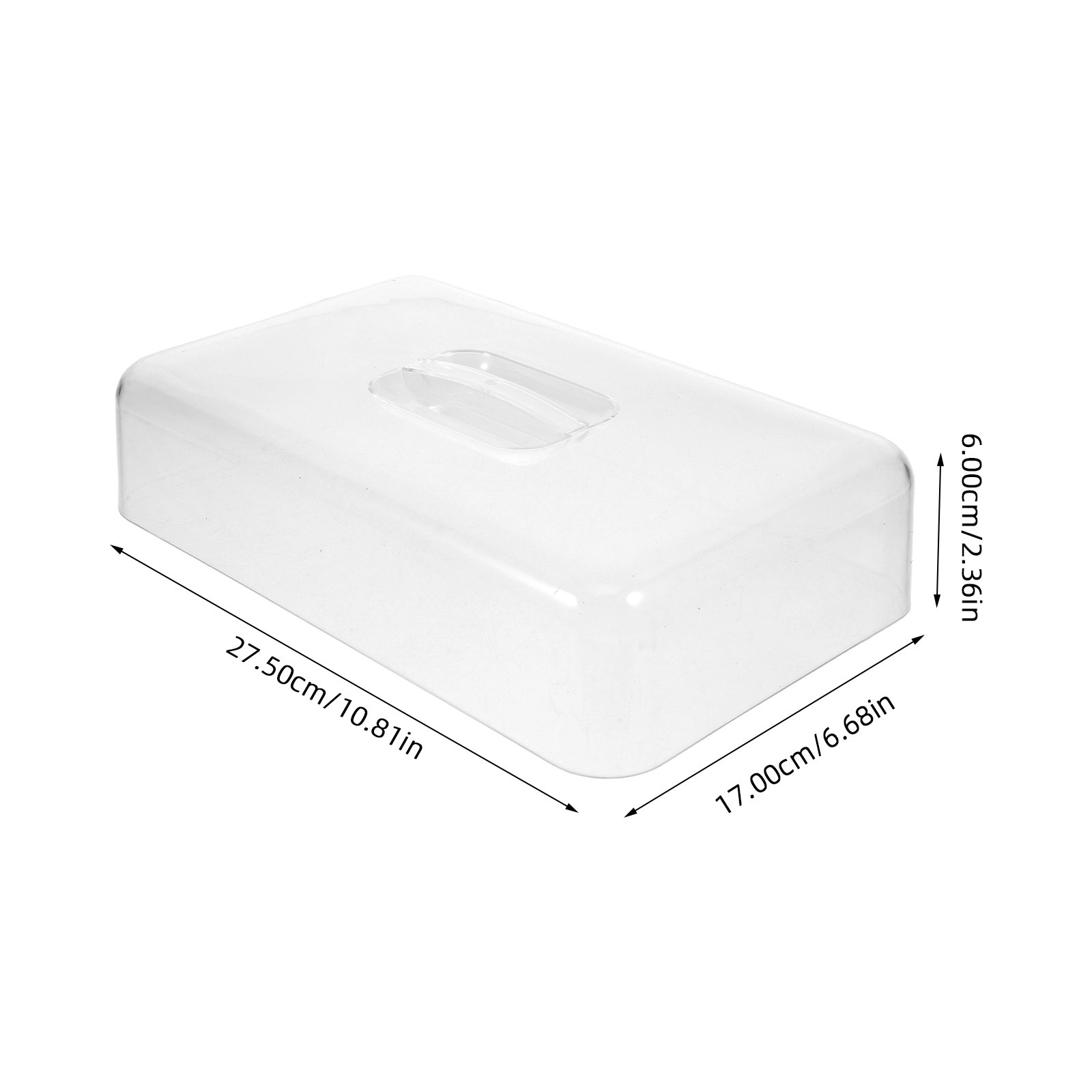 2Pcs Clear Acrylic Rectangular - Kitchen Bakery 评论和价格