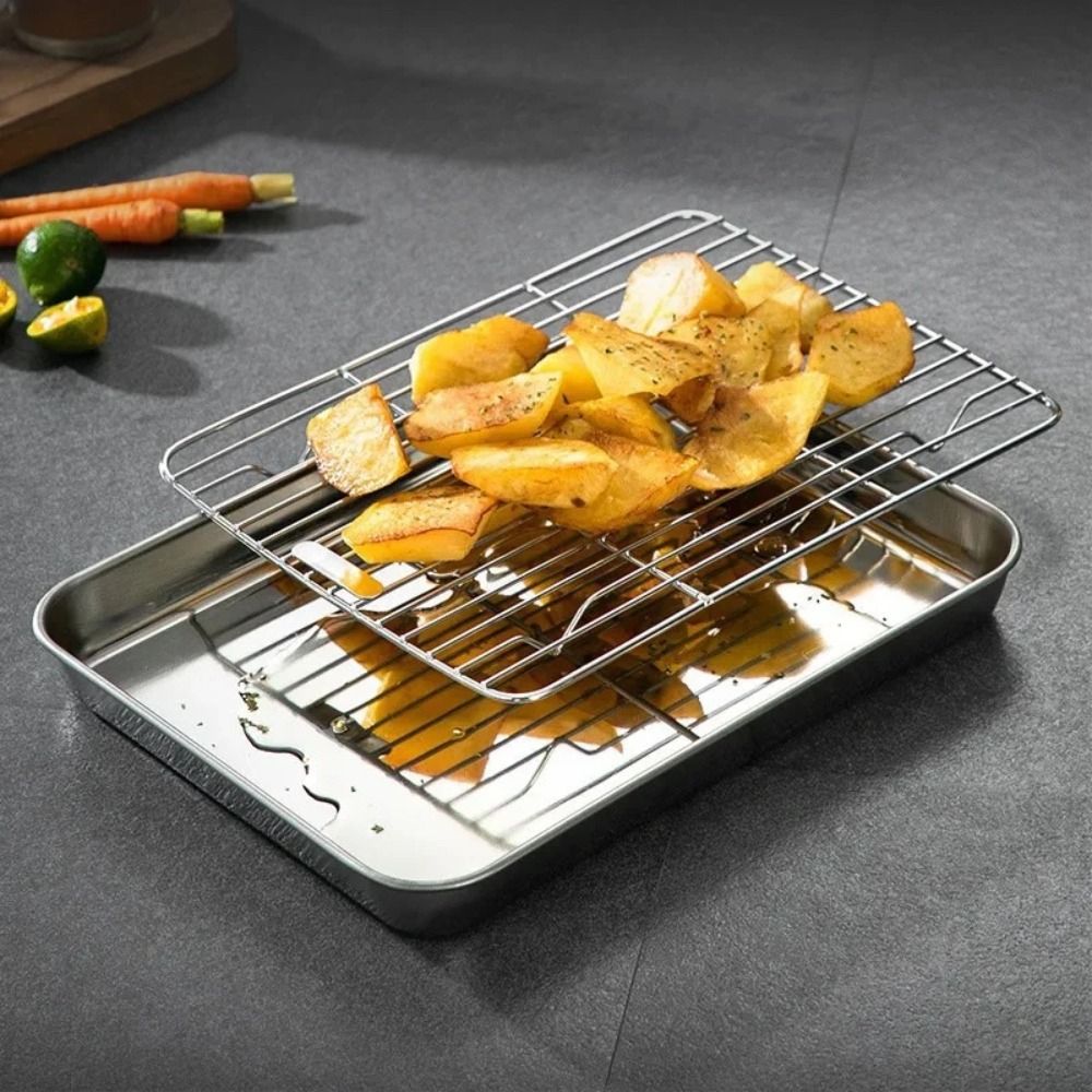 Portable Non-Stick Stainless S - Kitchen Baking Tray Rack 评论和价格