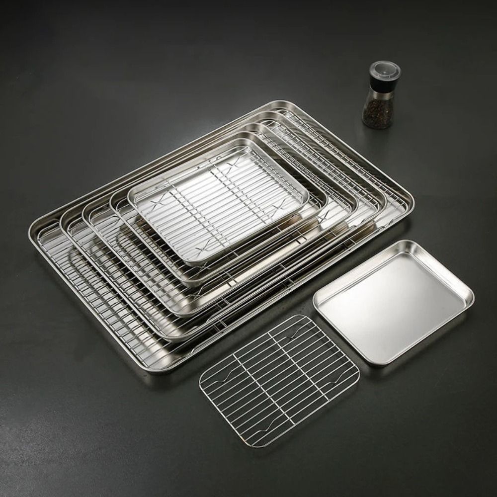 Portable Non-Stick Stainless S - Kitchen Baking Tray Rack 评论和价格