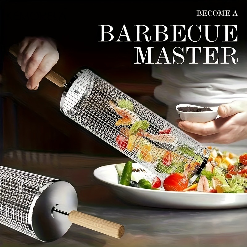 Round Barbecue Grill Basket Se - Kitchen Baking Tray Rack 评论和价格
