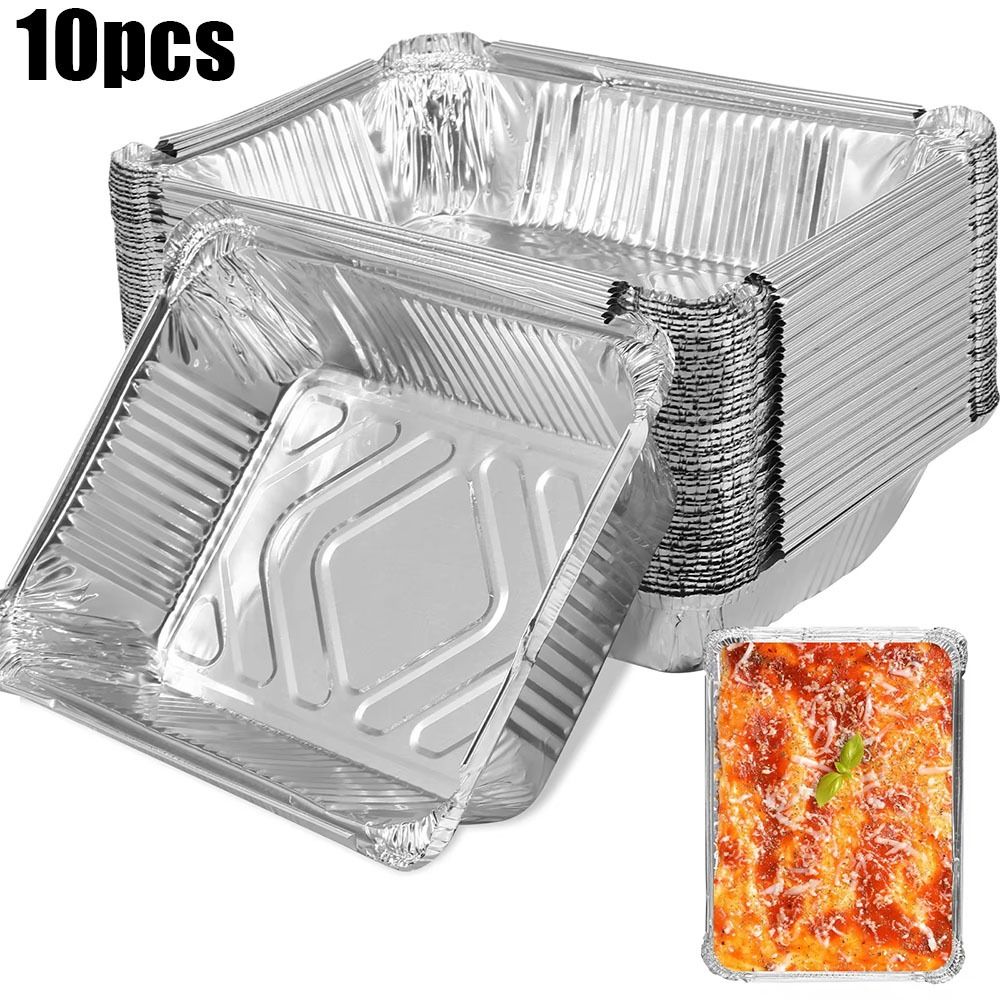 10PCS Disposable Aluminum Foil - Kitchen Baking Pan Storage 评论和价格