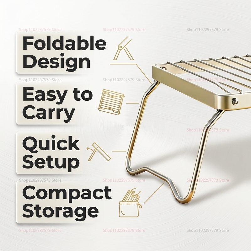 Portable Stainless Steel Folda - Kitchen Baking Tray Rack 评论和价格