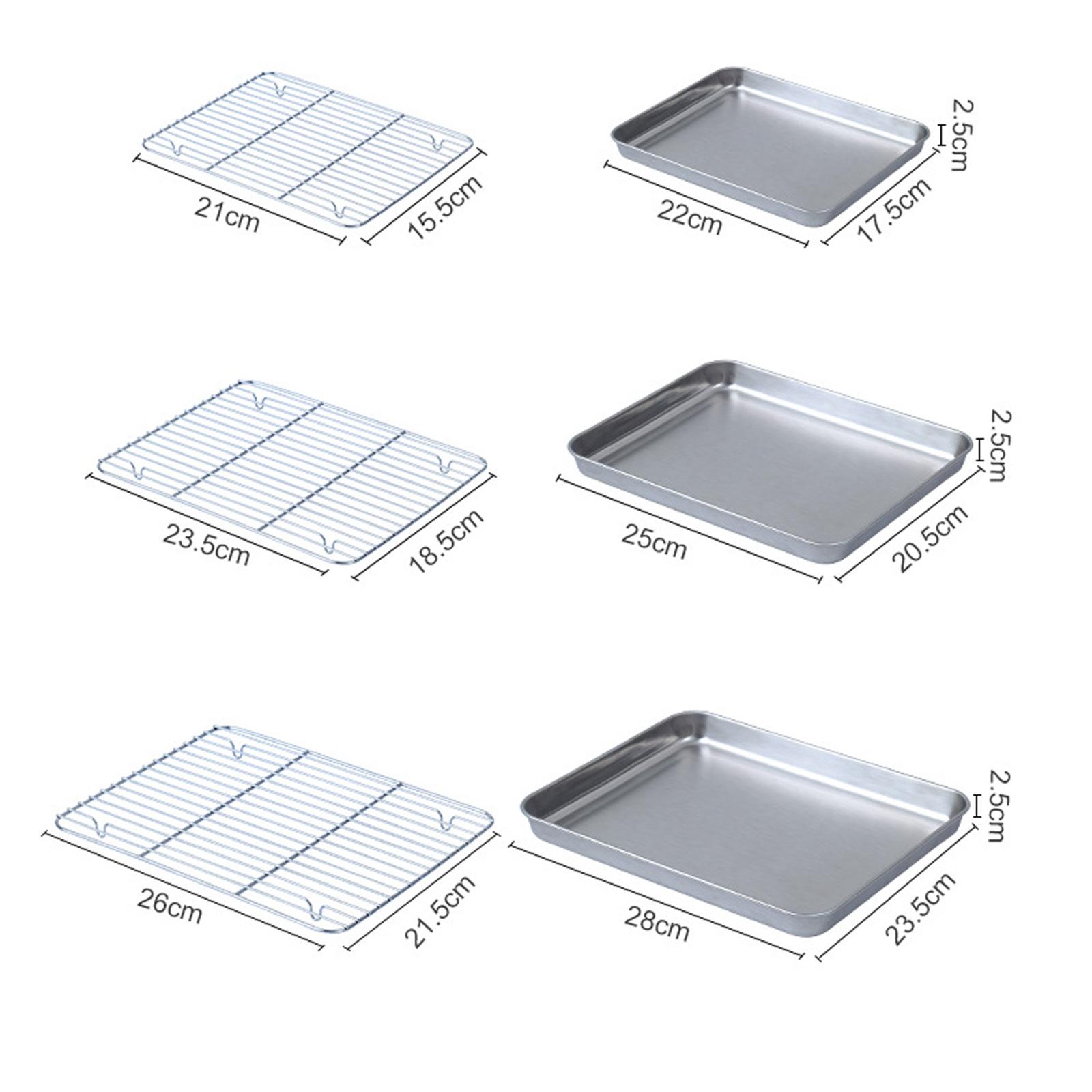 Baking Sheet Pan with Wire Rac - Kitchen Baking Pan Storage 评论和价格