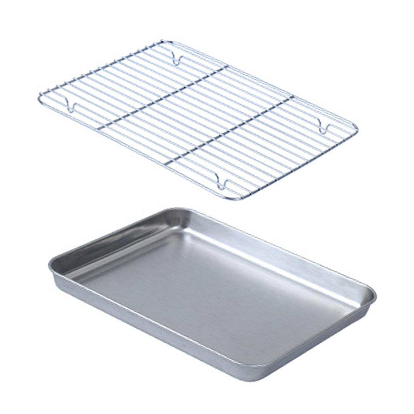 Baking Sheet Pan with Wire Rac - Kitchen Baking Pan Storage 评论和价格