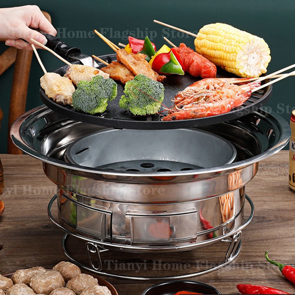 Stainless Steel Charcoal Grill - Kitchen Baking Tray Rack 评论和价格
