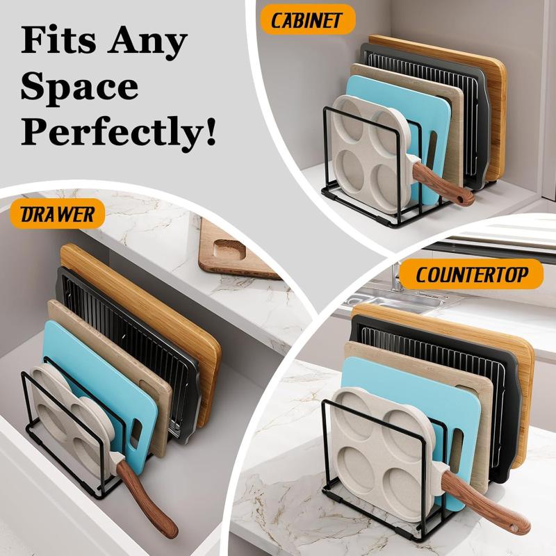 Anti-slip Feet Organizer Bakin - Kitchen Baking Pan Storage 评论和价格