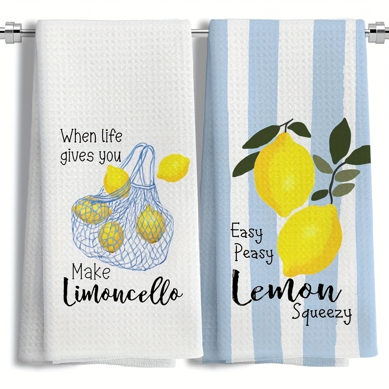 2Pcs, Lemon Mesh Kitchen Towel - Kitchen Baking Cloth 评论和价格