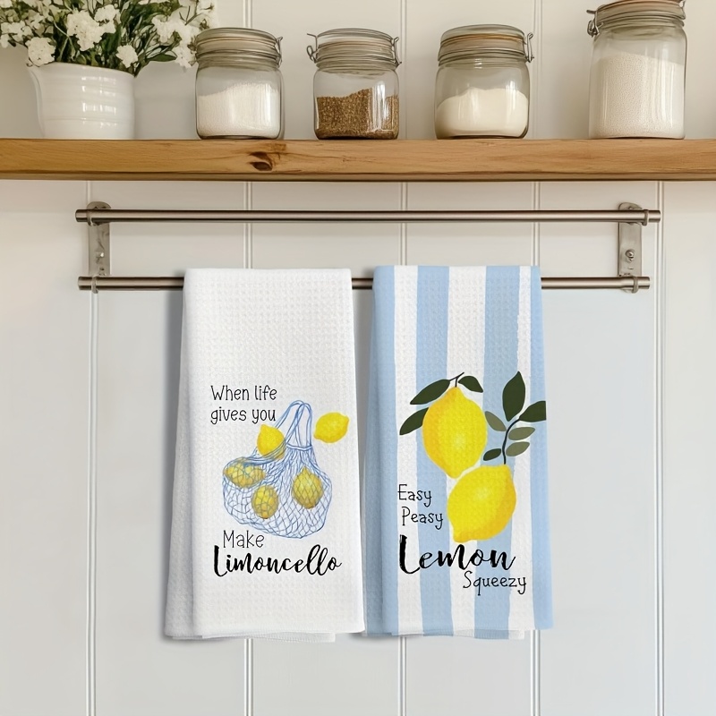 2Pcs, Lemon Mesh Kitchen Towel - Kitchen Baking Cloth 评论和价格