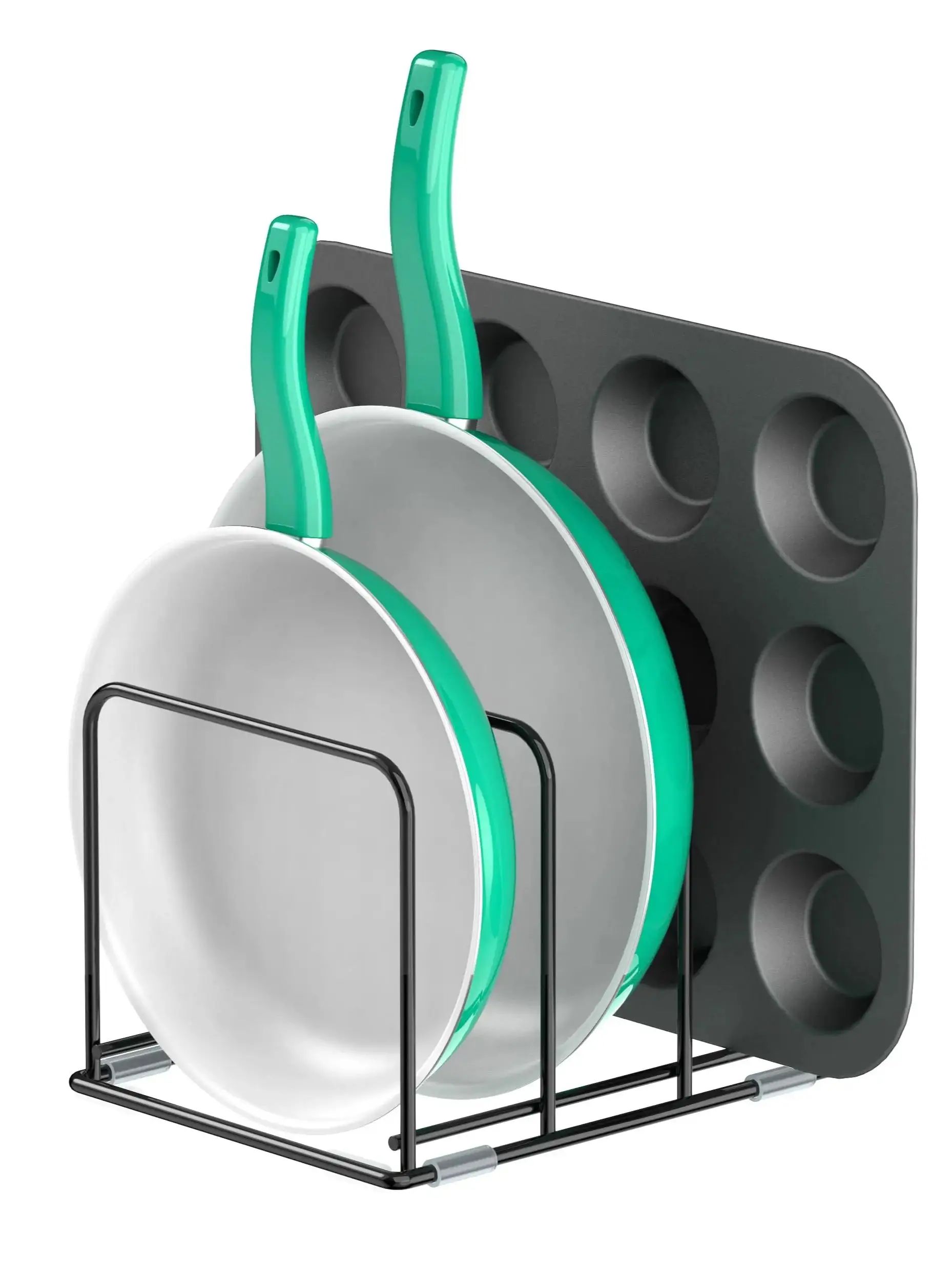 Pan Organizer Kitchen Cabinet  - Kitchen Baking Pan Storage 评论和价格