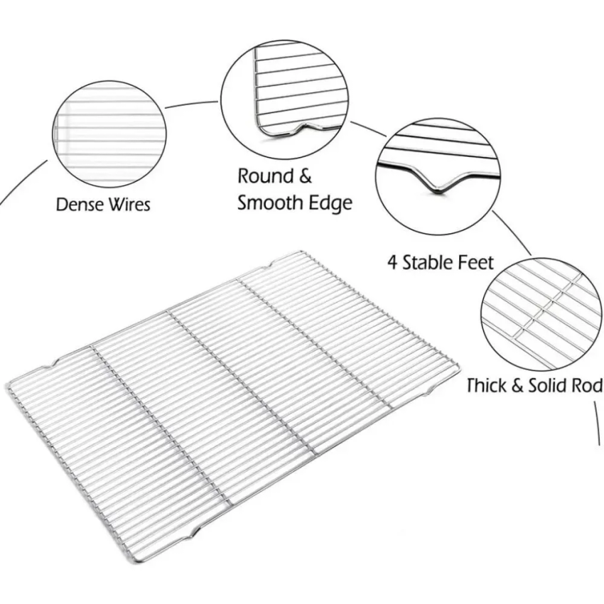 304 Stainless Steel Baking Tra - Kitchen Baking Tray Rack 评论和价格