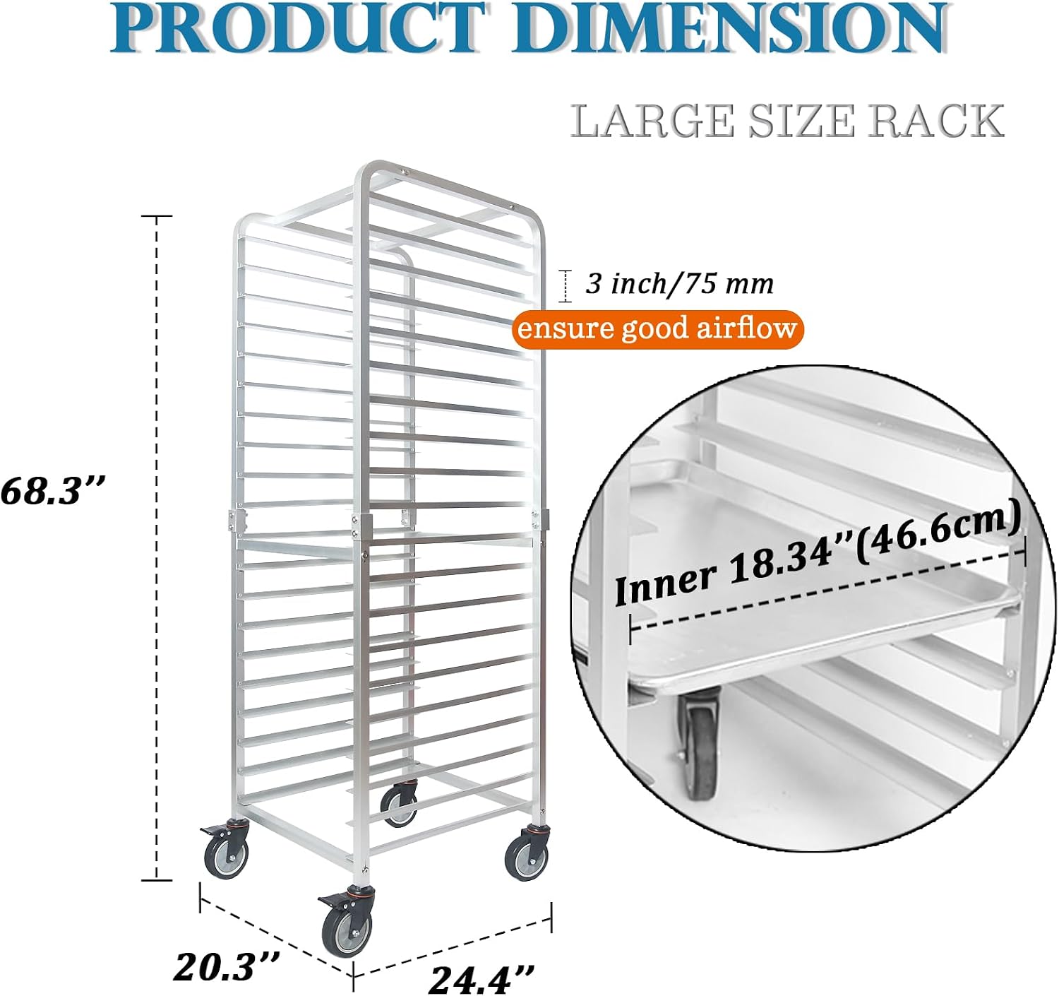 Commercial 20 Tier Stainless S - Kitchen Bakery 评论和价格