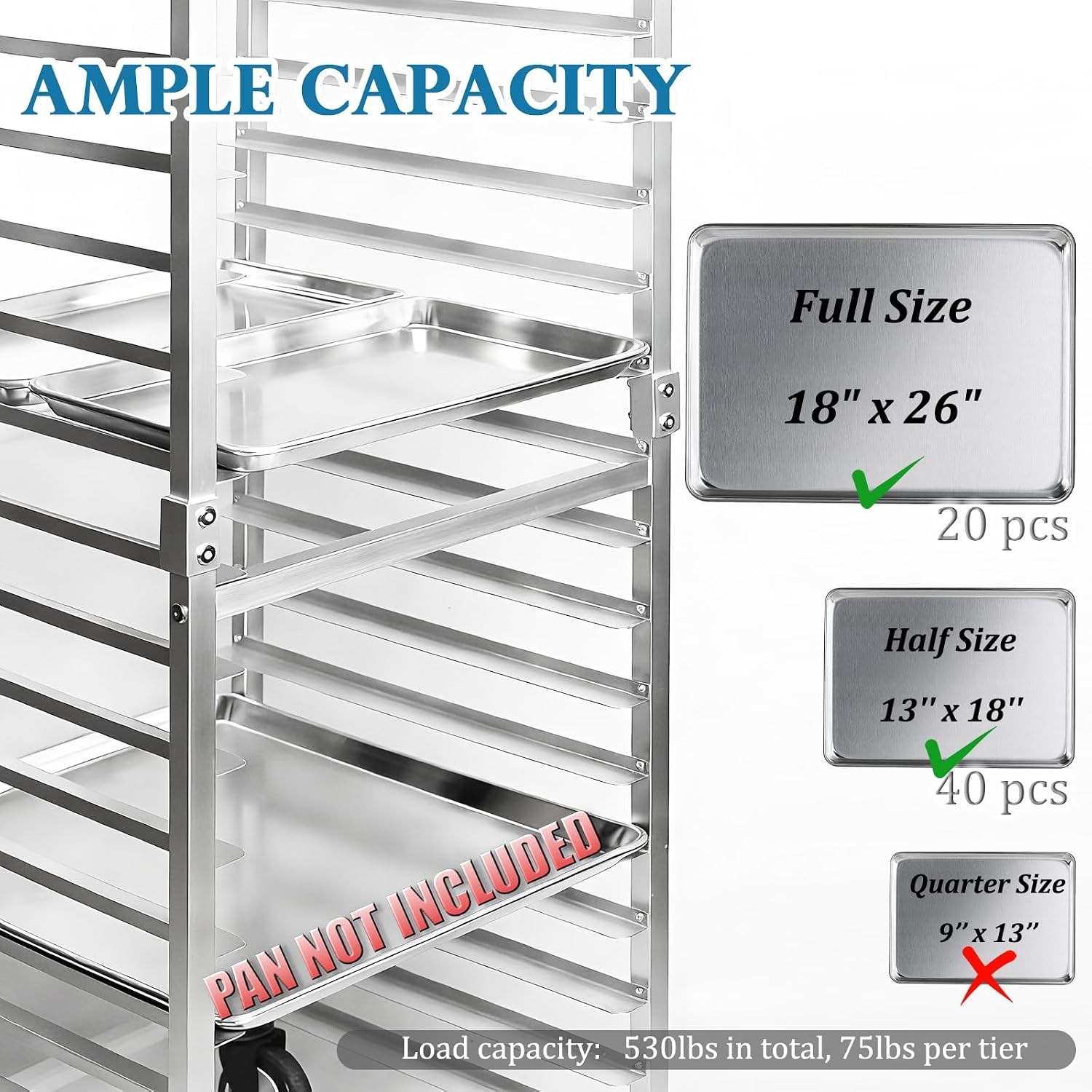 Commercial 20 Tier Stainless S - Kitchen Bakery 评论和价格