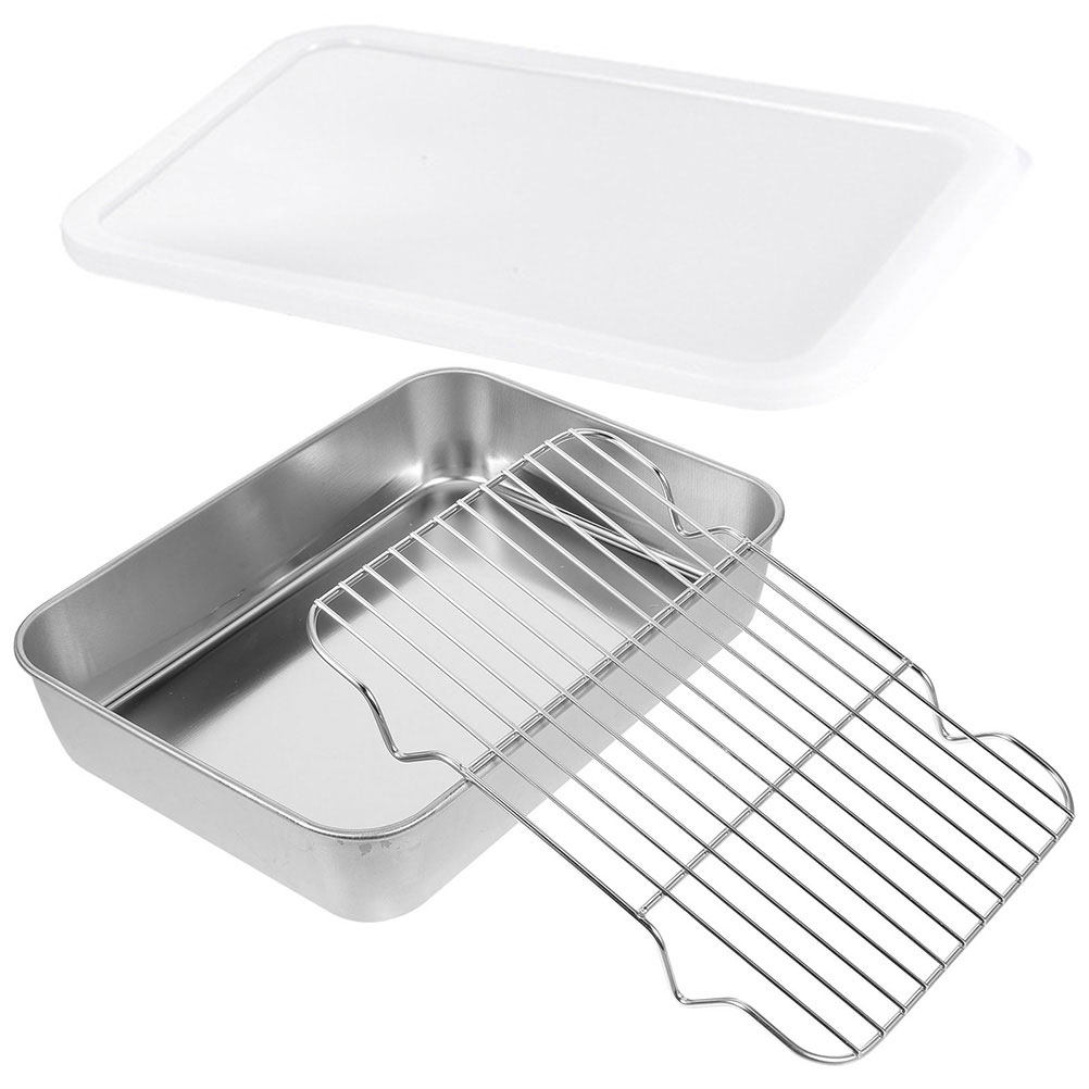 1Set Stainless Steel Kitchen P - Kitchen Baking Pan Storage 评论和价格