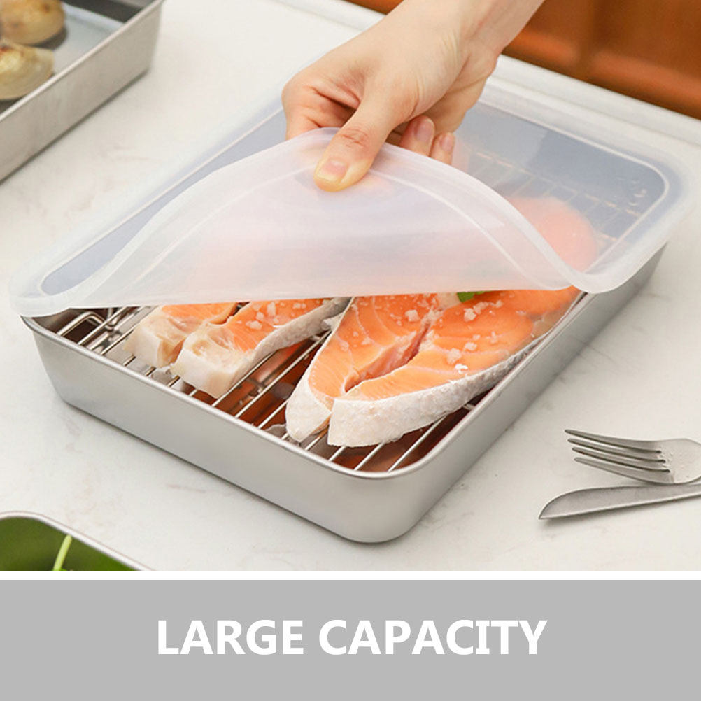 1Set Stainless Steel Kitchen P - Kitchen Baking Pan Storage 评论和价格