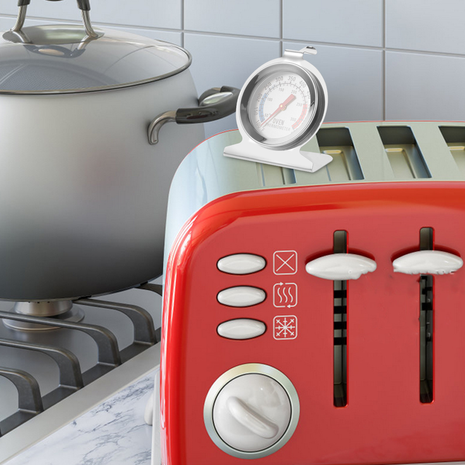 2Pcs Stainless Steel Oven Ther - Kitchen Baking Oven 评论和价格