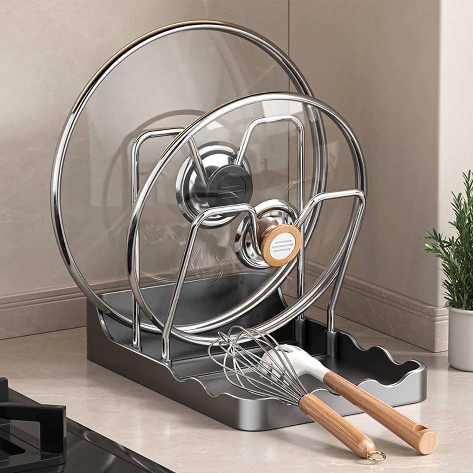 Pot Lid Organizer Vertical Spo - Kitchen Baking Tray Rack 评论和价格