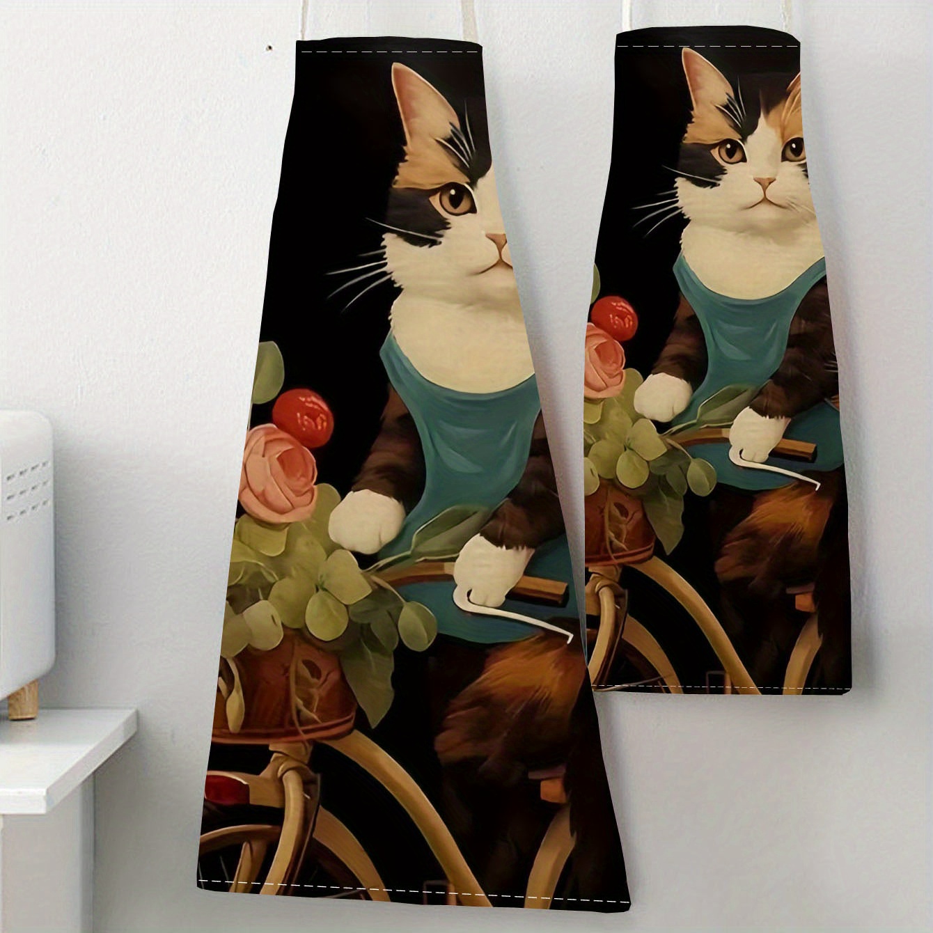 Linen Apron Funny Cat Sunglass - Kitchen Baking Ideas 评论和价格
