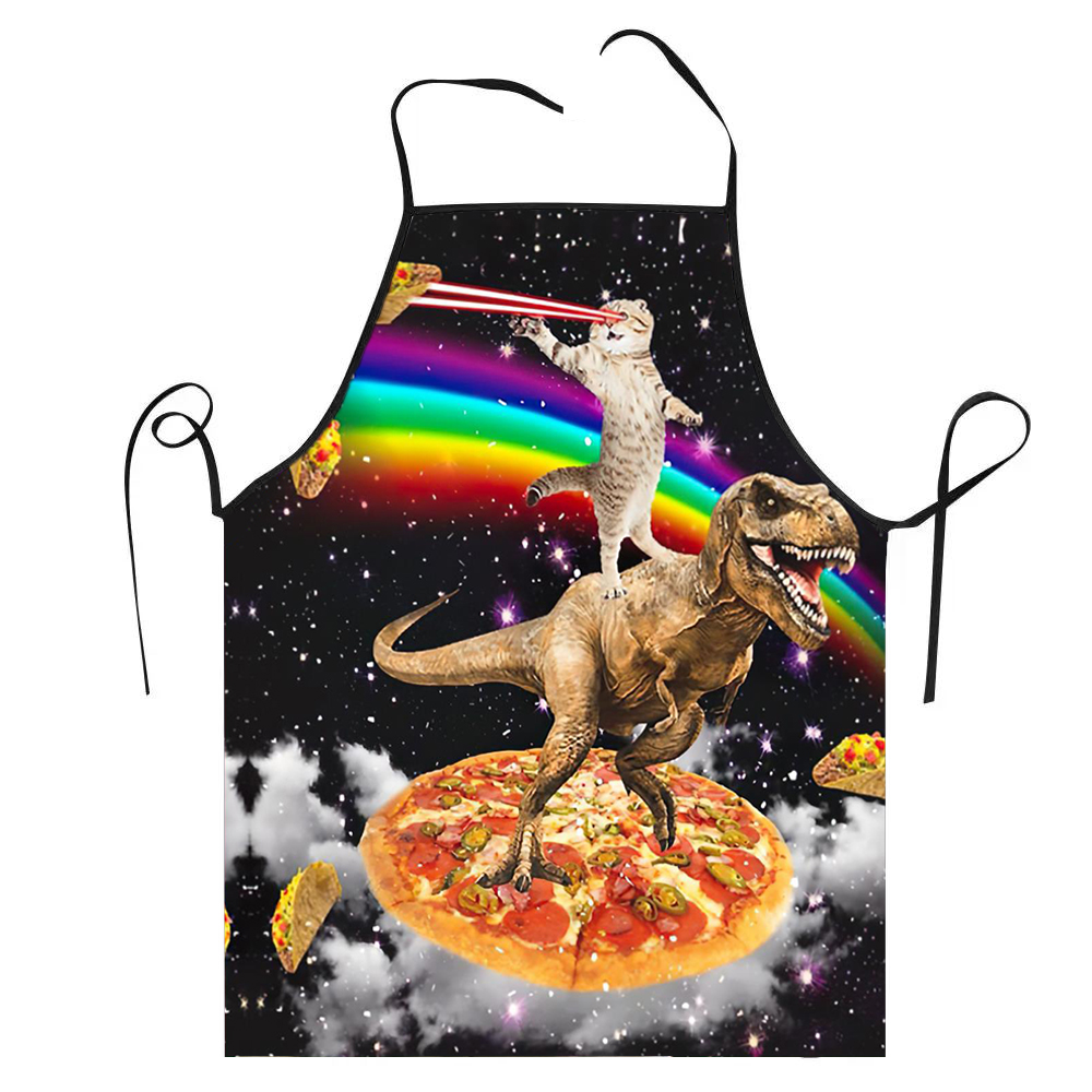 68X95cm Unisex Space Pizza Cat - Kitchen Baking Cloth 评论和价格