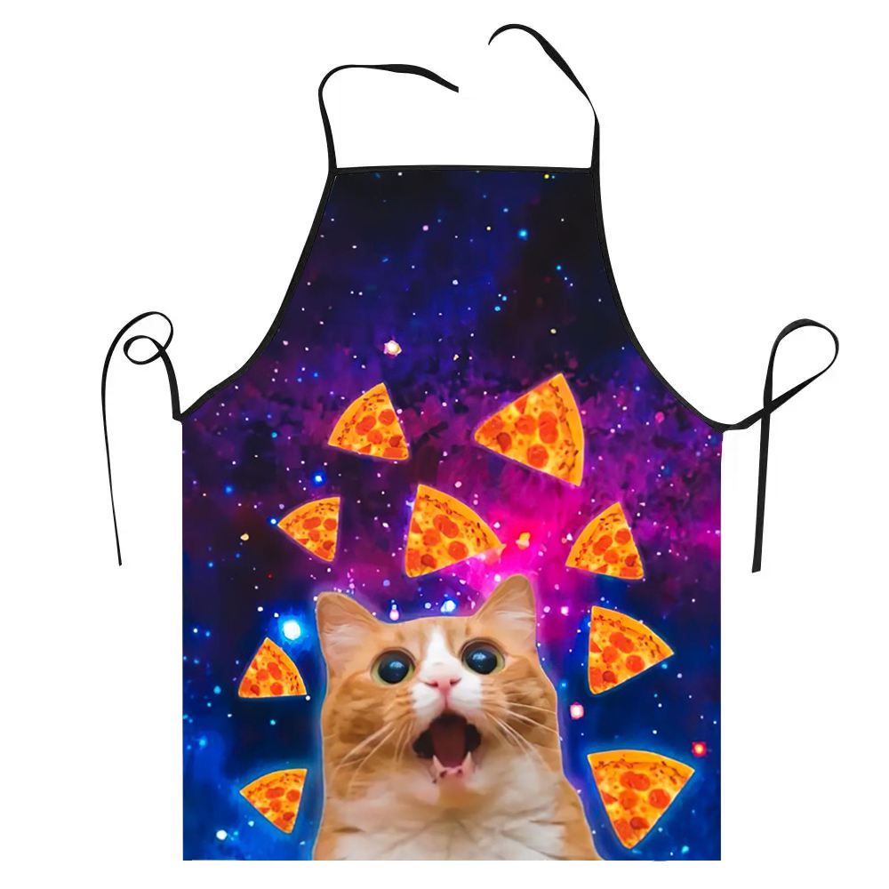 68X95cm Unisex Space Pizza Cat - Kitchen Baking Cloth 评论和价格
