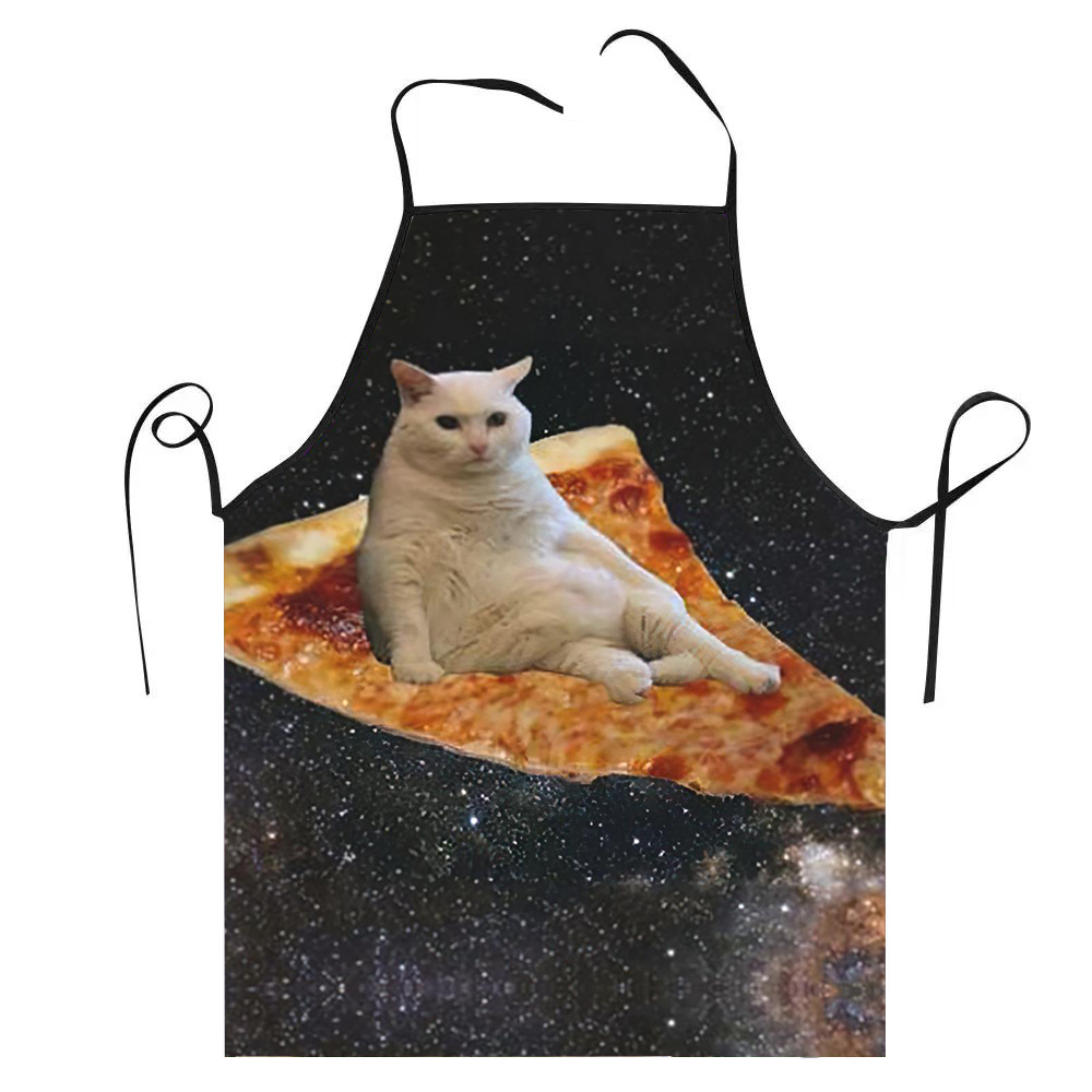 68X95cm Unisex Space Pizza Cat - Kitchen Baking Cloth 评论和价格