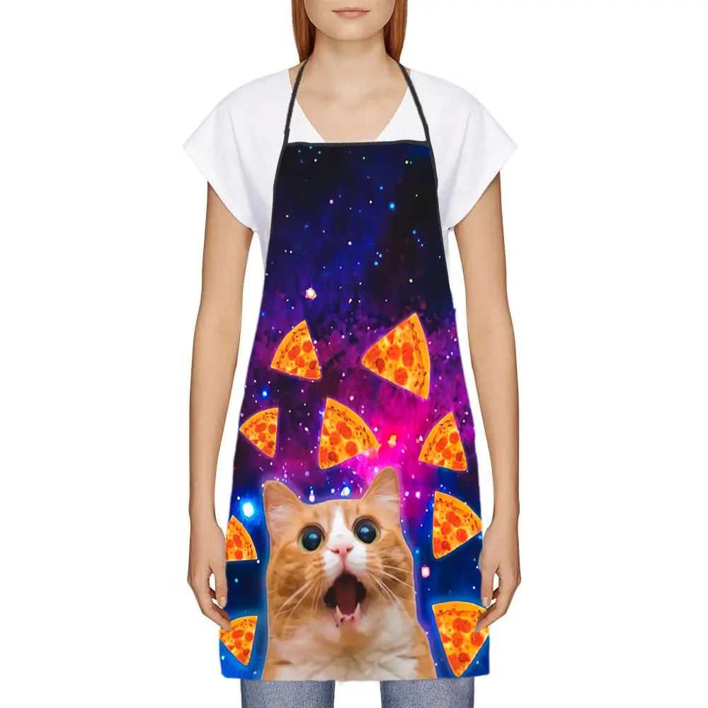 68X95cm Unisex Space Pizza Cat - Kitchen Baking Cloth 评论和价格
